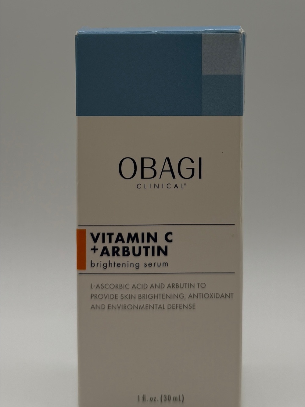 Obagi Vitamin C + Arbutin Brightening Serum — Blue/White/Orange